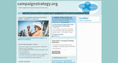 Desktop Screenshot of campaignstrategy.org