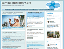 Tablet Screenshot of campaignstrategy.org